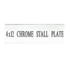 Chrome Stall Plate