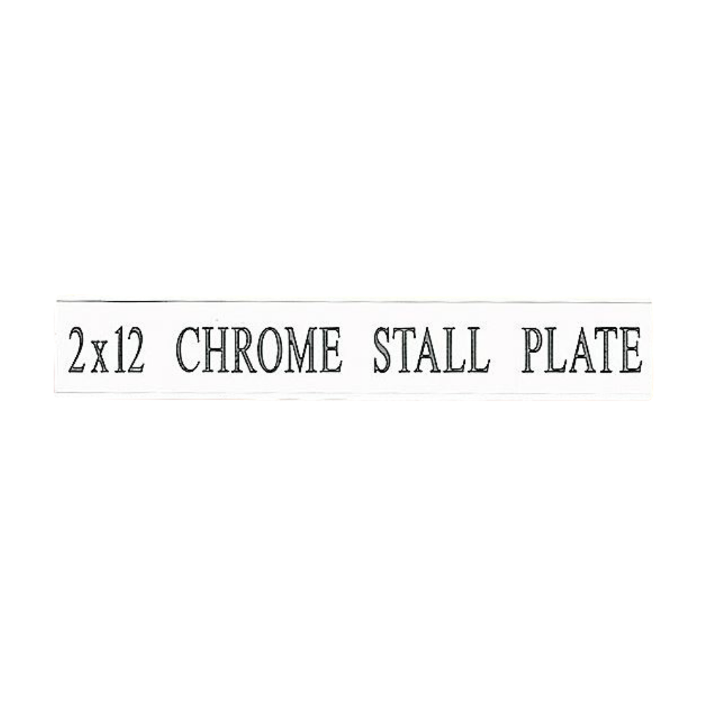 Chrome Stall Plate