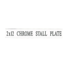 Chrome Stall Plate