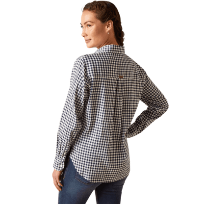 Ariat Ladies Tiburon Shirt - Navy Check