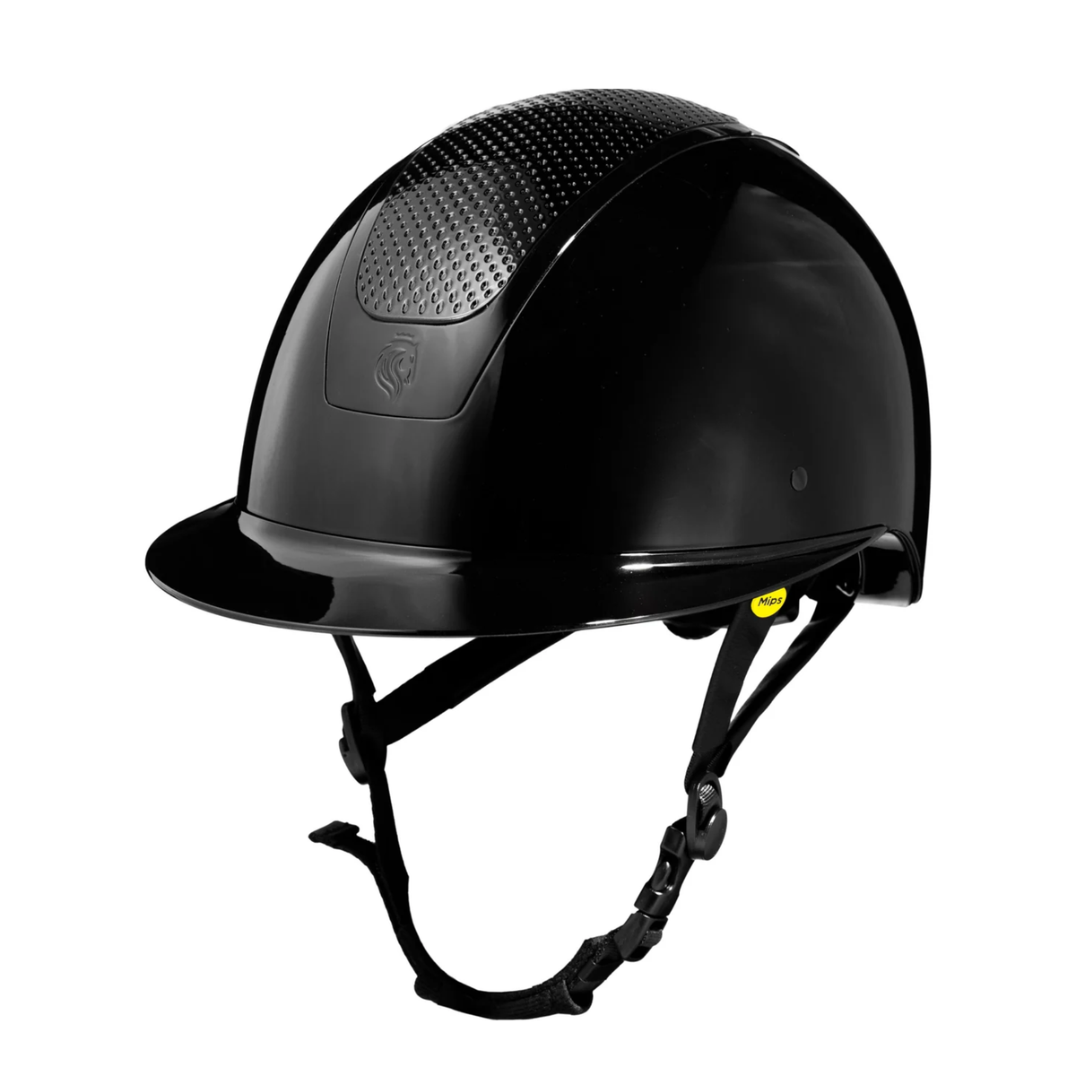 Equinavia Crown Glossy MIPS Riding Helmet Black/Black