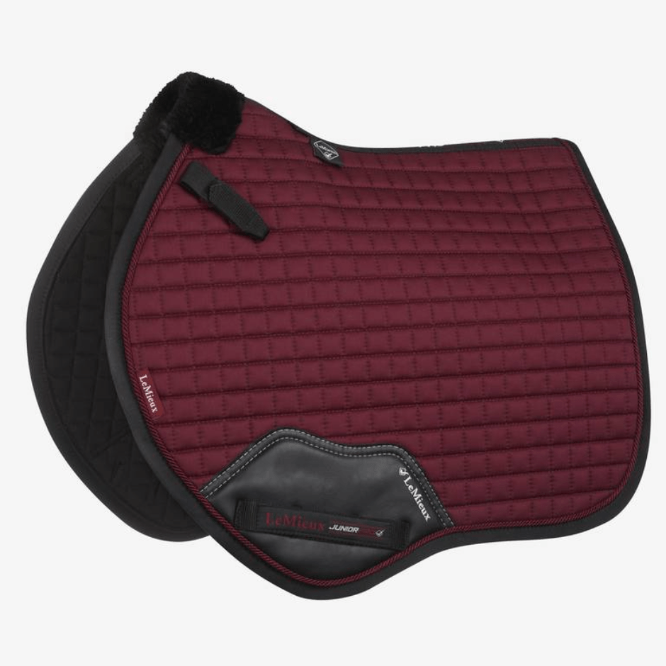 LeMieux Pro Close Contact Pad- Pony Size - Burgundy