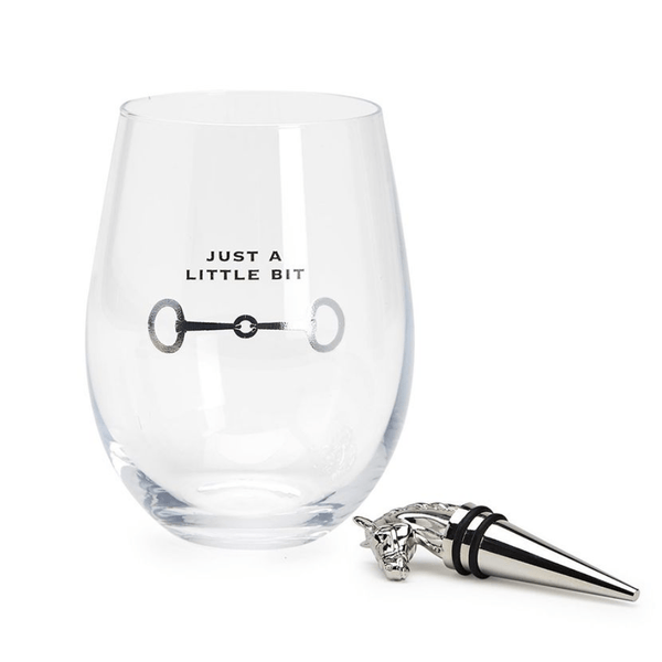 Wine Because You Never Got A Pony - Stemless Wine Glass