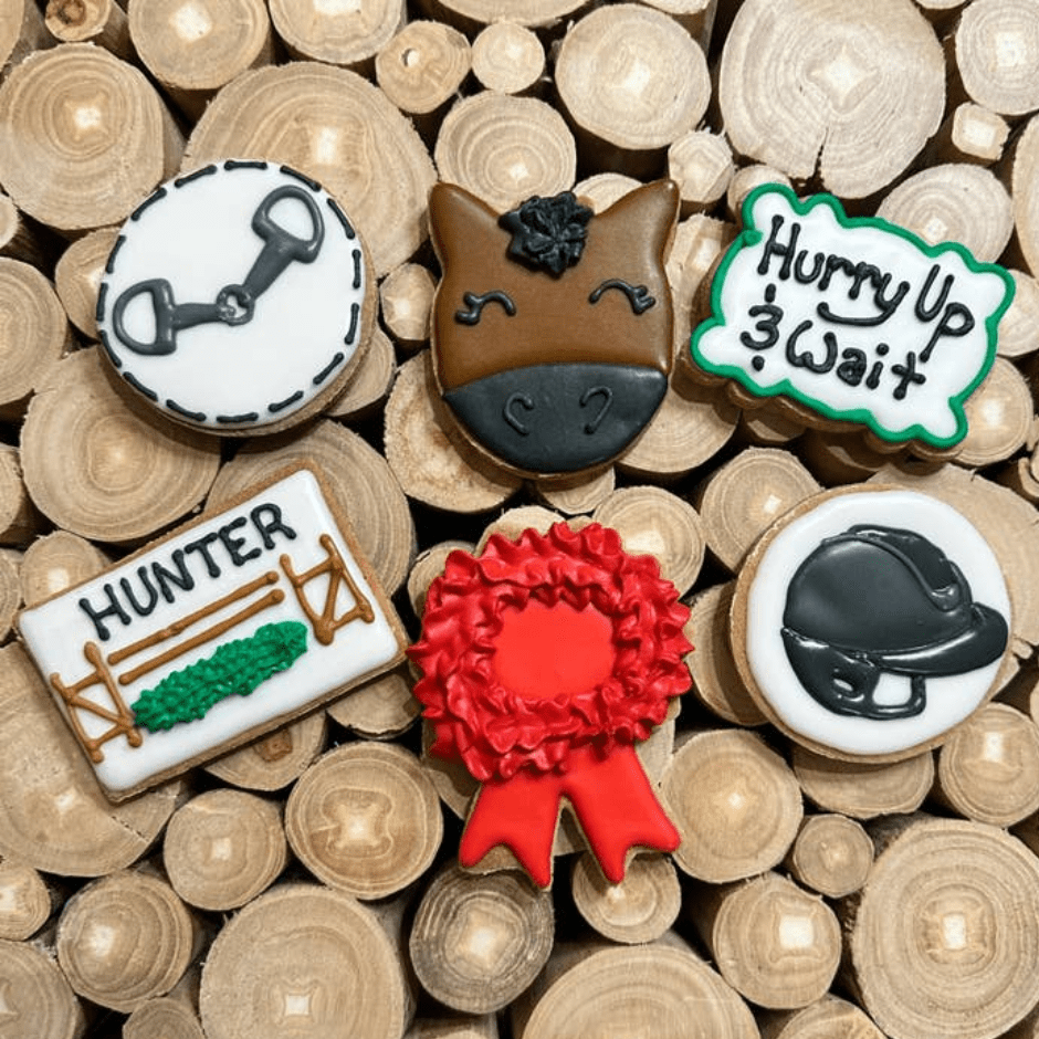 Hunter Ring Horse Cookie - 6 Pack