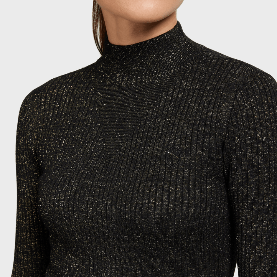 Samshield Ladies Lidia Sweater - Black Gold Lurex