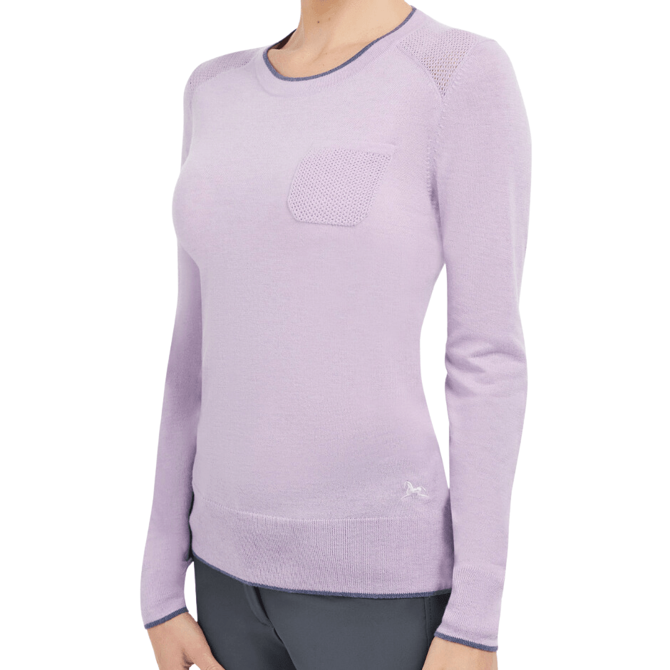 RJ Classics Ladies Mollie Crewneck Sweater - Lavender Heather