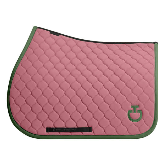 Cavalleria Toscana Circular Quilted Jump Pad - Pink