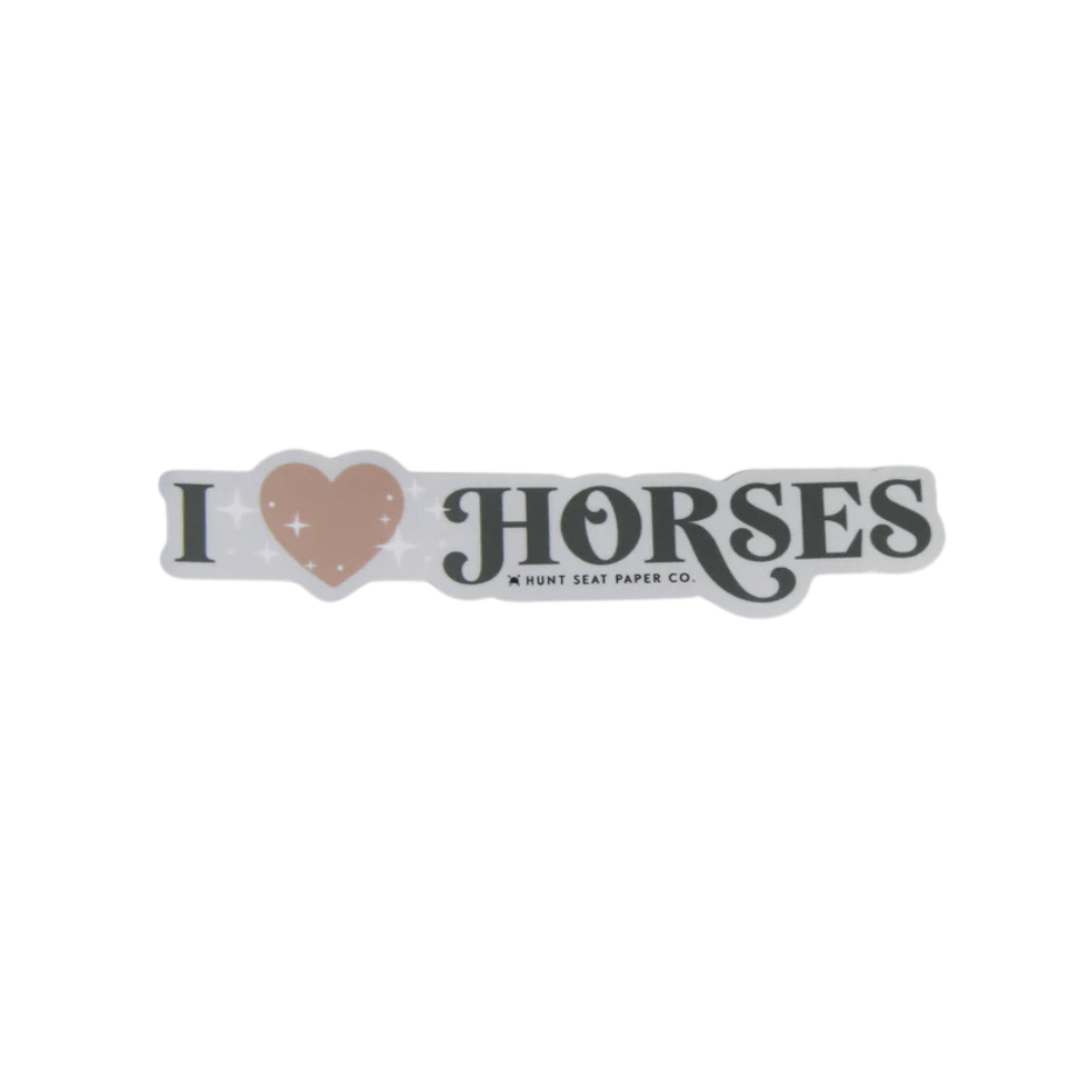 I Love Horses Sticker