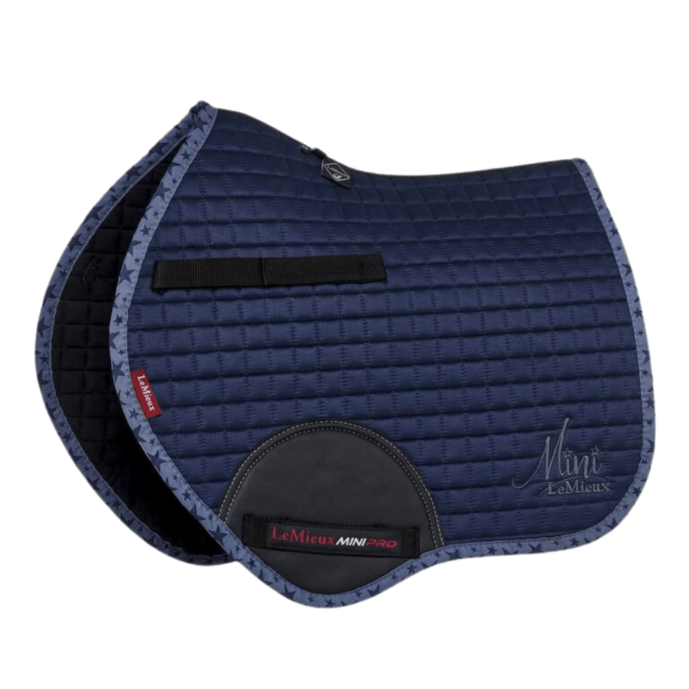 LeMieux Mini Suede Jump Square Pad - Indigo