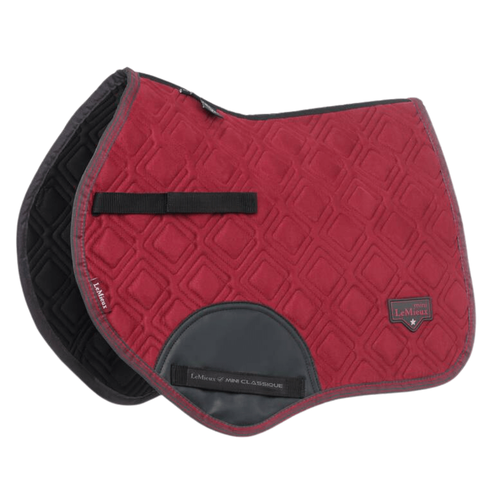 LeMieux Mini Suede Jump Square Pad - Ember