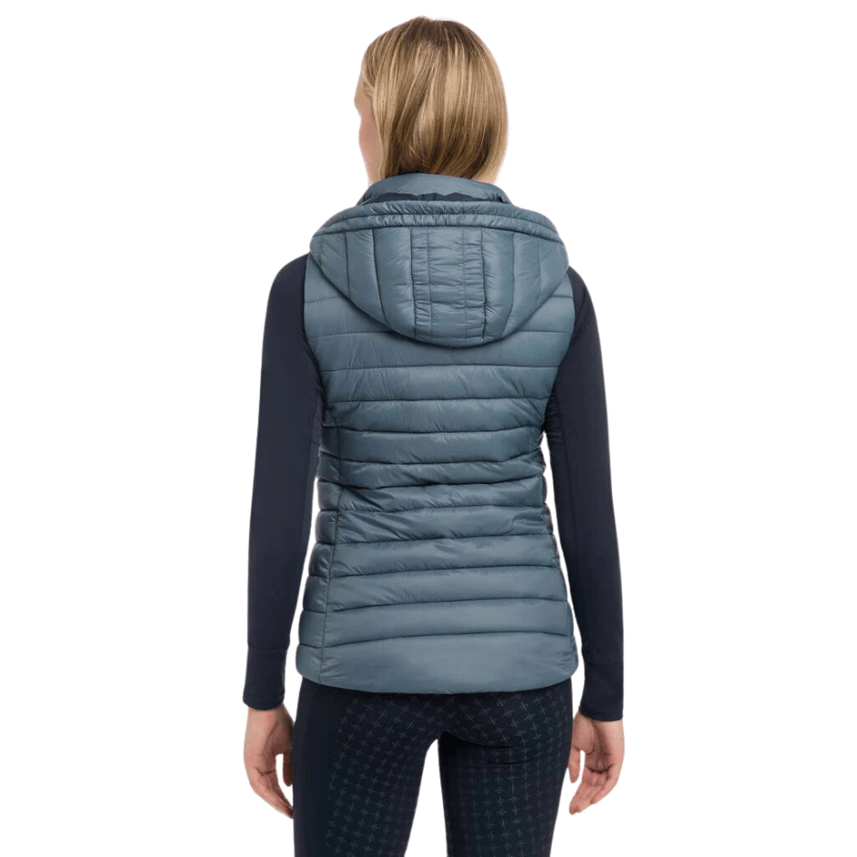 LeMieux Tilly Hooded Puffer Vest - Petrol