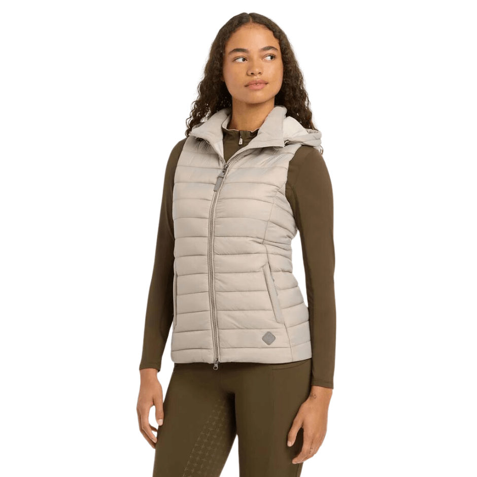 LeMieux Tilly Hooded Puffer Vest - Ash