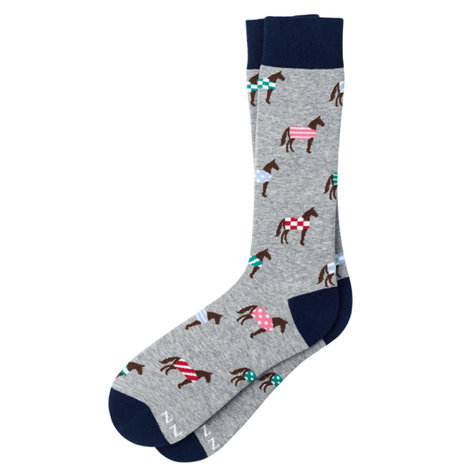 Derby Silk Socks - Grey