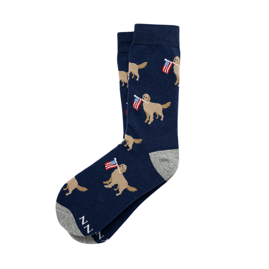 Women's Navy Sock - In Dog We Trust