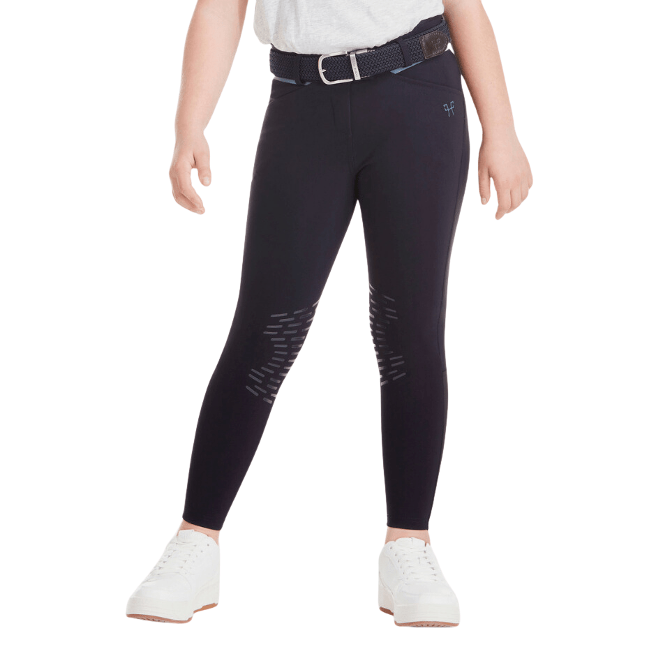 Horse Pilot X-Design Girls Knee Grip Breeches - Dark Night