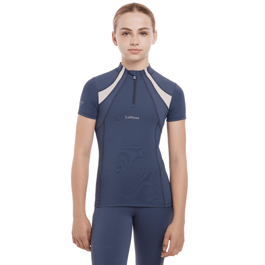 LeMieux Junior Short Sleeve Mia Mesh Base Layer - Dusk