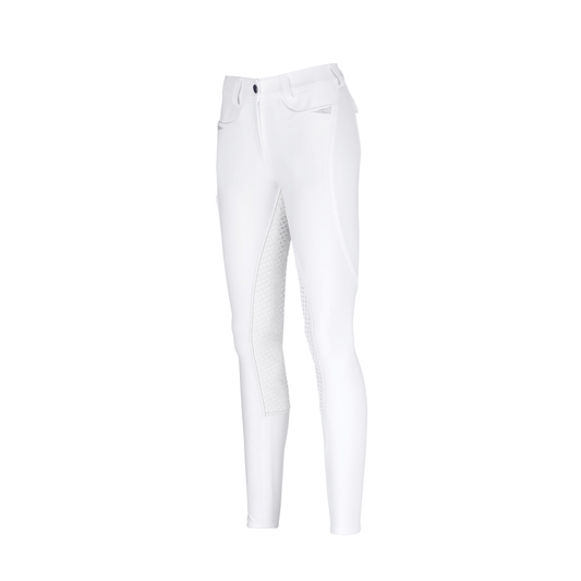 Pikeur Laure Full Seat Grip Breech - White