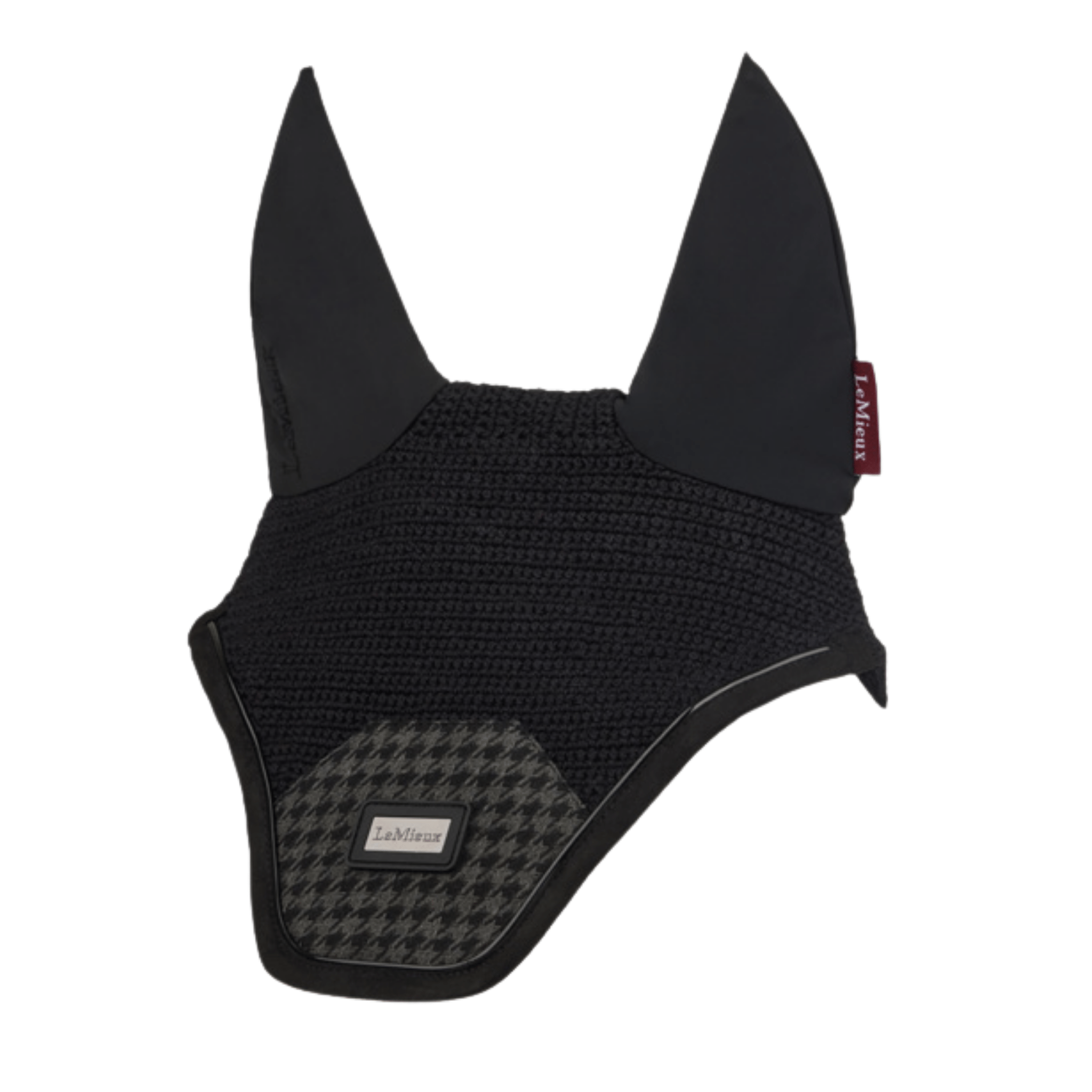 houndstooth ear bonnet