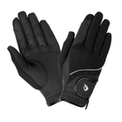 black riding gloves