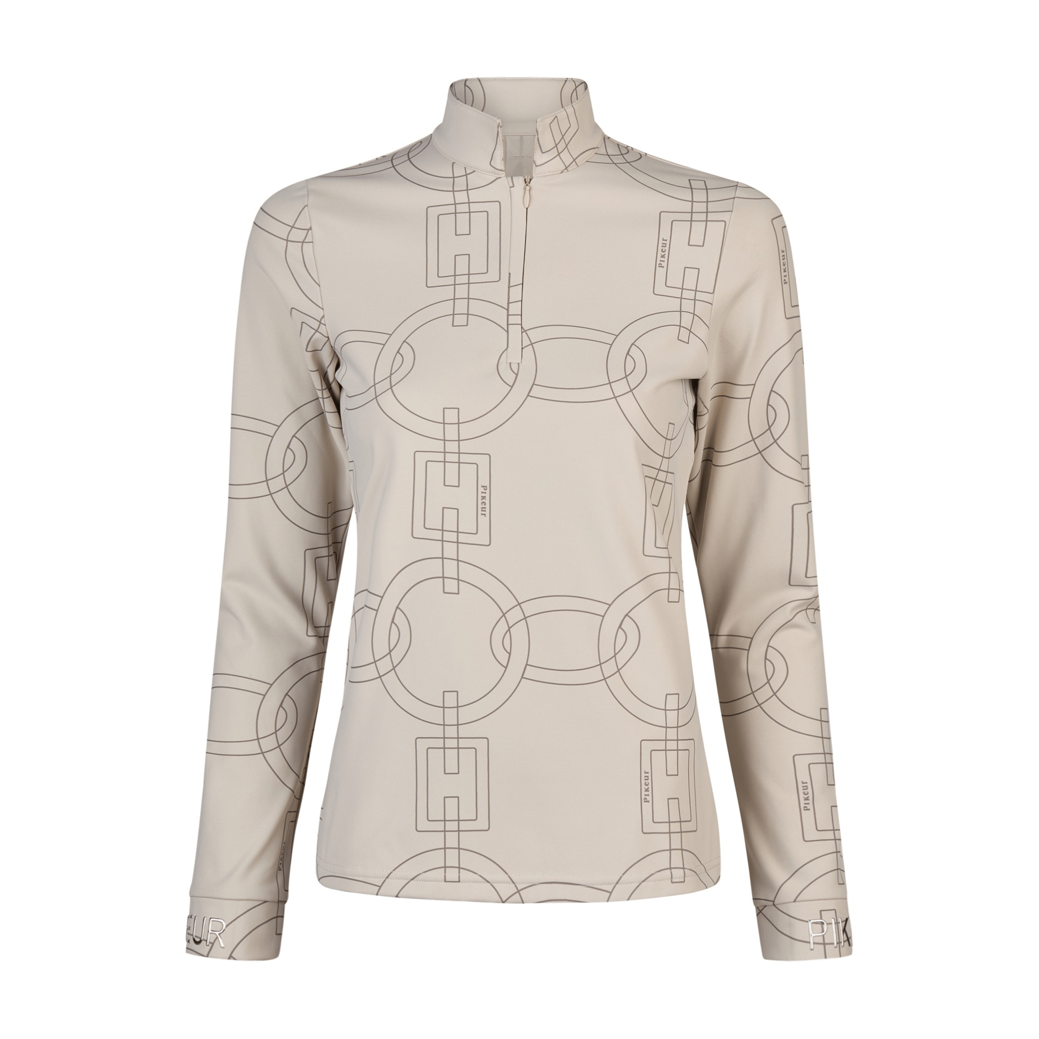 Pikeur Zip Shirt pale gray