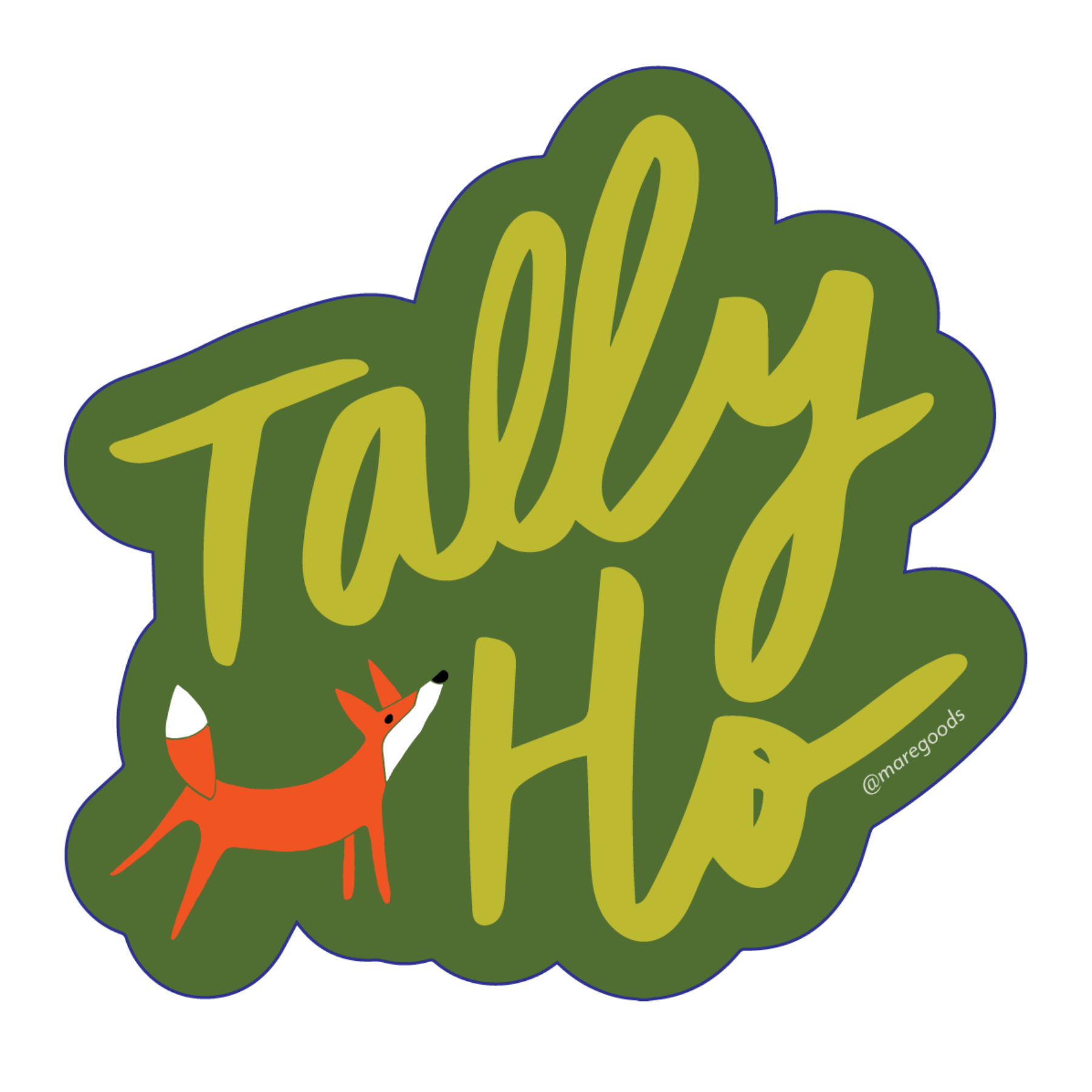 Tally Ho Sticker