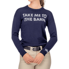 Kastel Denmark "Take Me To The Barn" Crewneck Sweater navy