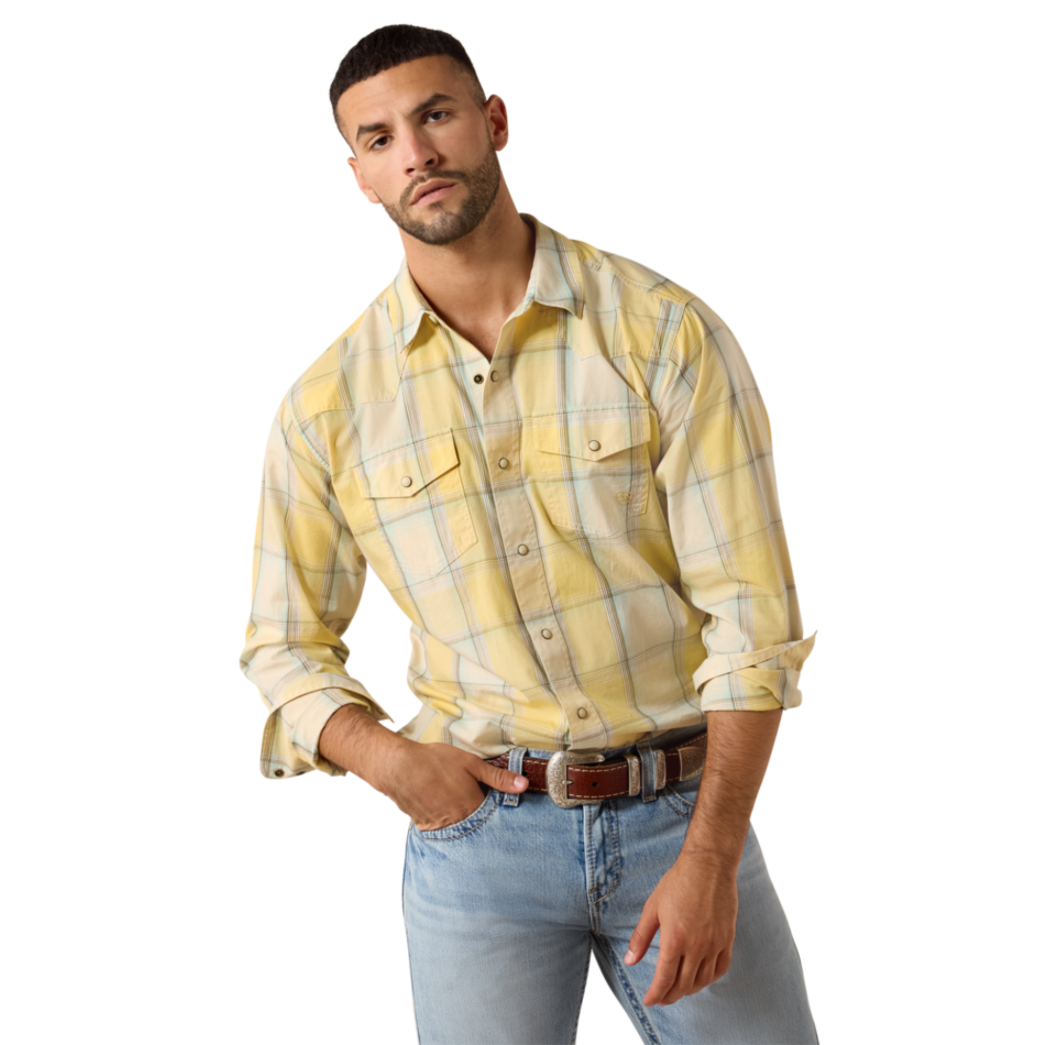Ariat Mens Retro Fitted Snap Shirt
