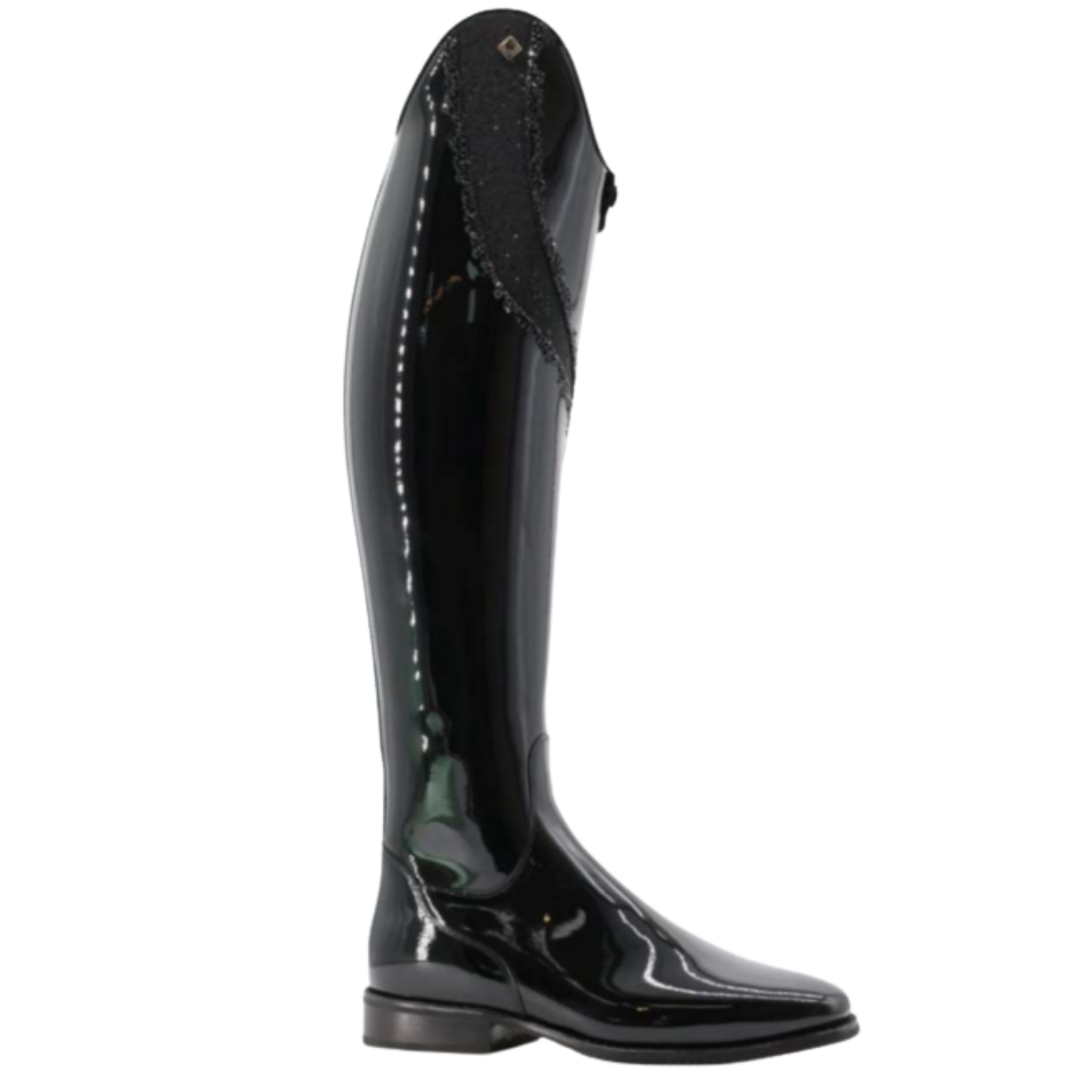 DeNiro Bellini Custom Dressage Boot - Patent Black with Helen Top