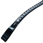Otto Schumacher Browband - 8mm Rivoli XS Black Patent with Crystal