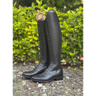 DeNiro Tricolore Ionio Dress Lace Up Tall Boot - Smooth Black