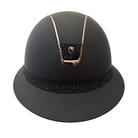 Samshield 2.0 Miss Shield Shadowmatt with Crystal Fabric Frontal Band and Blazon Helmet