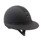 Samshield 2.0 Miss Shield Shadowmatt with a Celestial Crystal Top and Frontal Band with 5 Swarvoski Crystals Helmet
