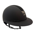 Samshield 2.0 Miss Shield Shadowmatt with Tiara Frontal Band and 300 Jet Hematite Swarovski Trim Helmet