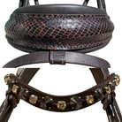 Otto Schumacher Demo Munchen Feel Good Roundstyled Snaffle Bridle - Chocolate Leather with Halo Brow