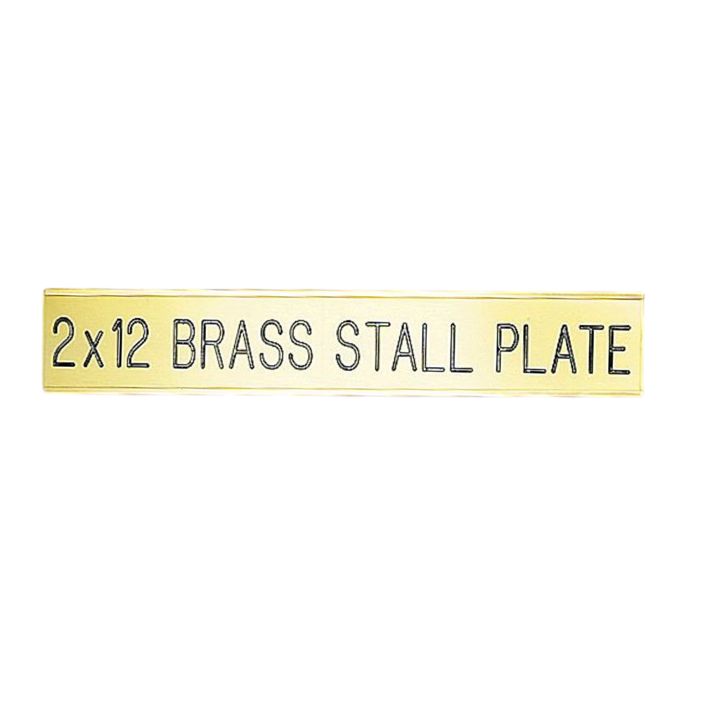 Brass Stall Plate