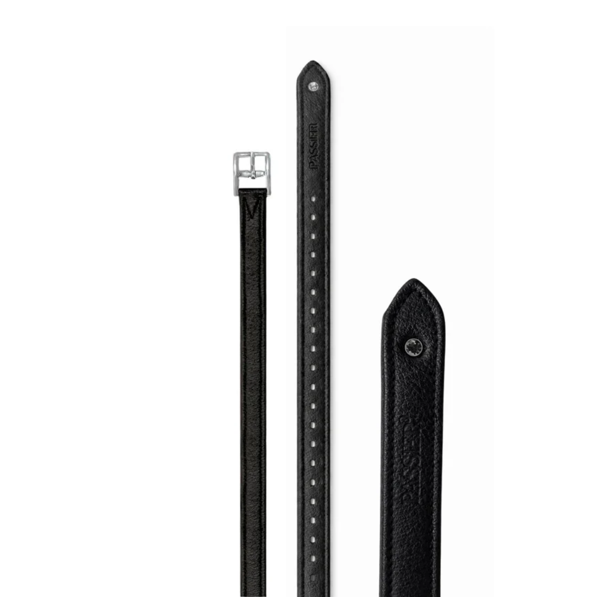 Passier Velvet Touch Stirrup Leathers with Crystal Silver Night