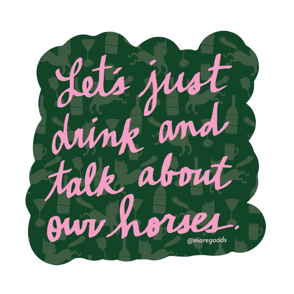 Drink and Talk Sticker