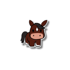 Bay Pony Cartoon Sticker