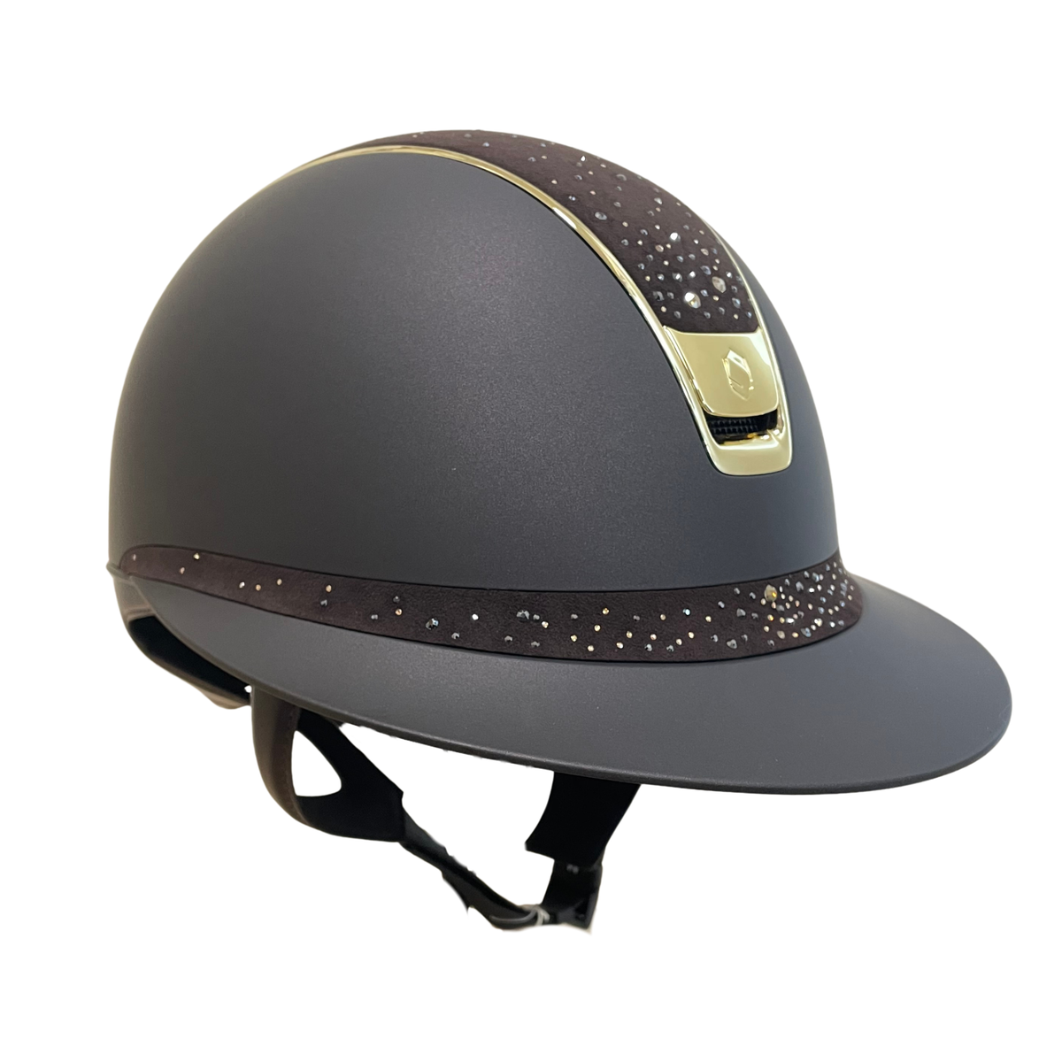 Samshield 2.0 Miss Shield Shadowmatt Helmet - Brown with Crystal Rain Top & Front Band