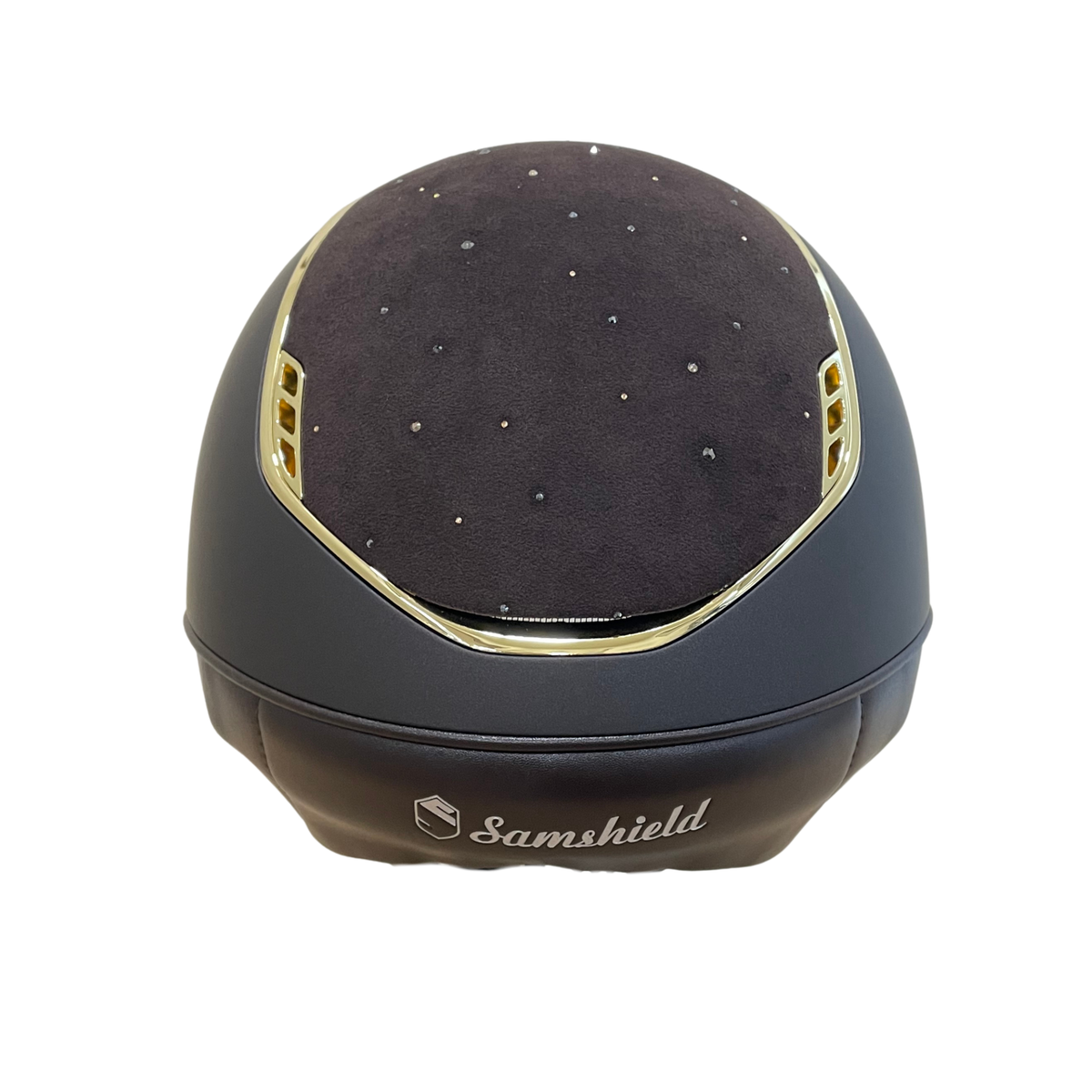 Samshield 2.0 Miss Shield Shadowmatt Helmet - Brown with Crystal Rain Top & Front Band