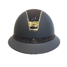 Samshield 2.0 Miss Shield Shadowmatt Helmet - Brown with Crystal Rain Top & Front Band