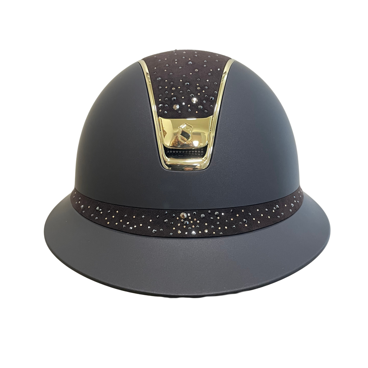 Samshield 2.0 Miss Shield Shadowmatt Helmet - Brown with Crystal Rain Top & Front Band