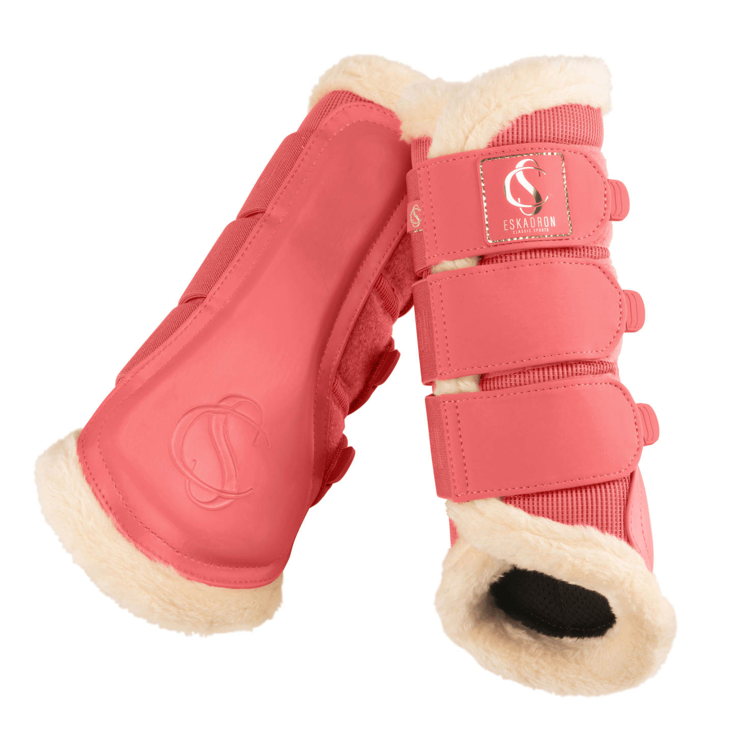 Eskadron Fauxfur Mesh Boots - Coral