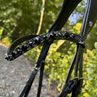 Otto Schumacher Tokyo Snaffle Silver Padding Shiny Snake Grey