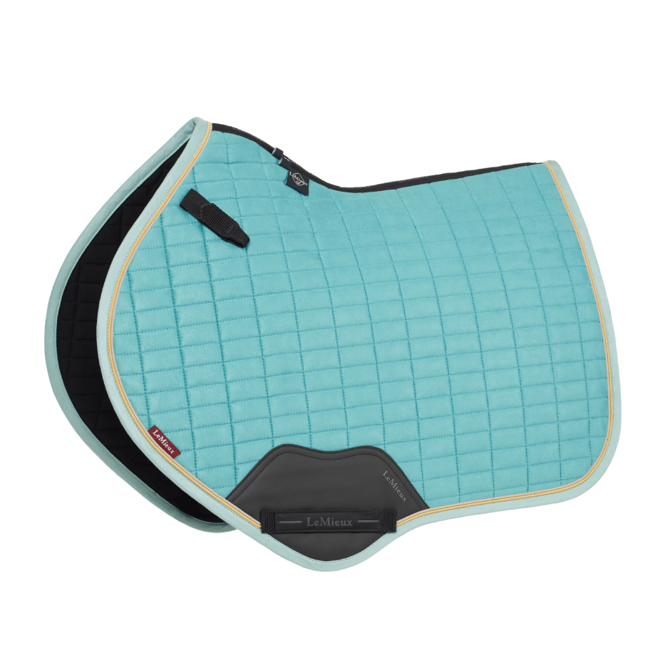 LeMieux Suede Close Contact Square Pad - Lagoon