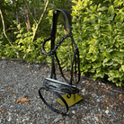 Otto Schumacher Tokyo Snaffle Silver Padding Shiny Snake Grey