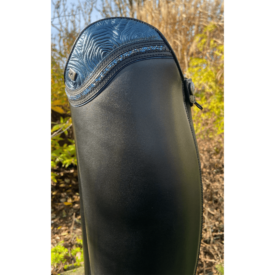 Custom DeNiro Salento Dress Boot - Rosetto Blue UpTop