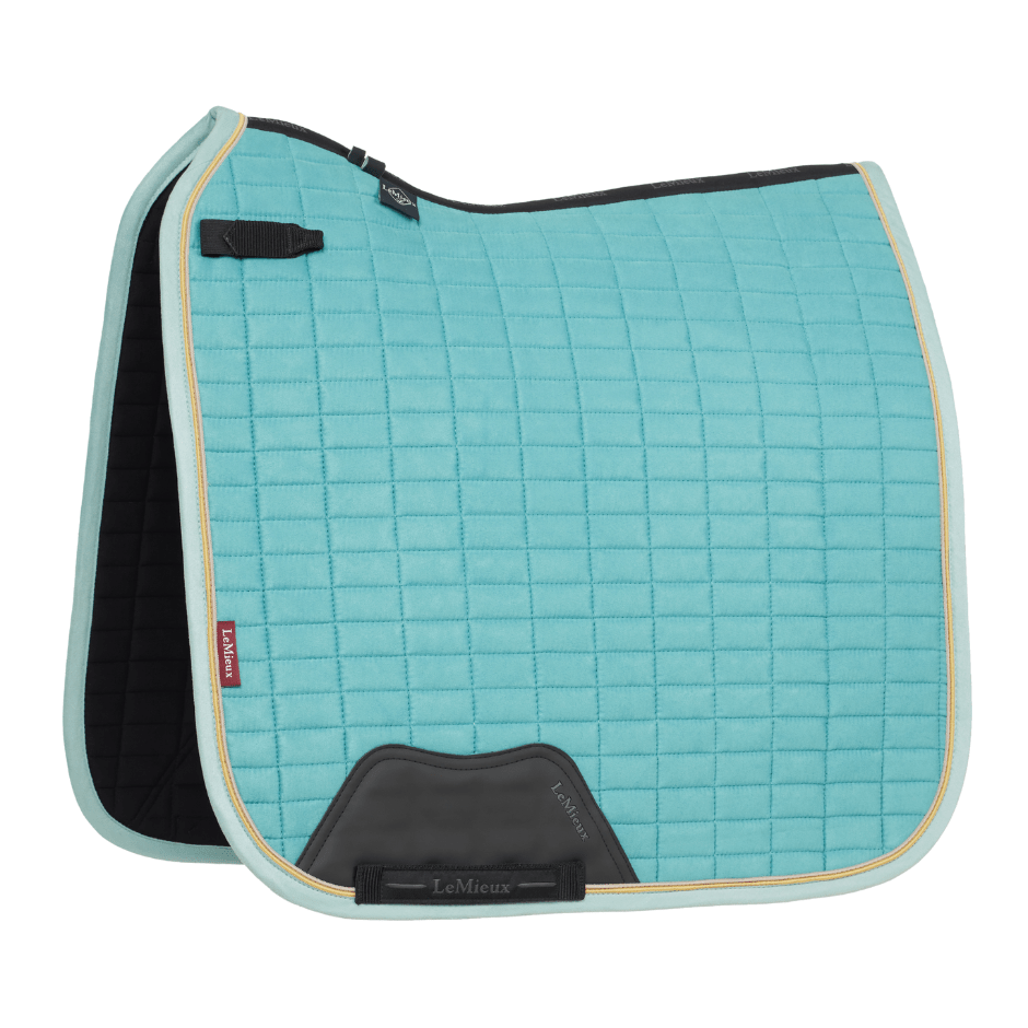 LeMieux Suede Dressage Square Pad - Lagoon