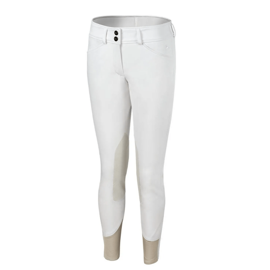 RJ Classics Avery Junior Knee Patch Breech - White