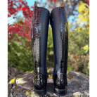 Custom DeNiro Bellini Dressage Boot - Blue Lucidi witth Big Strao